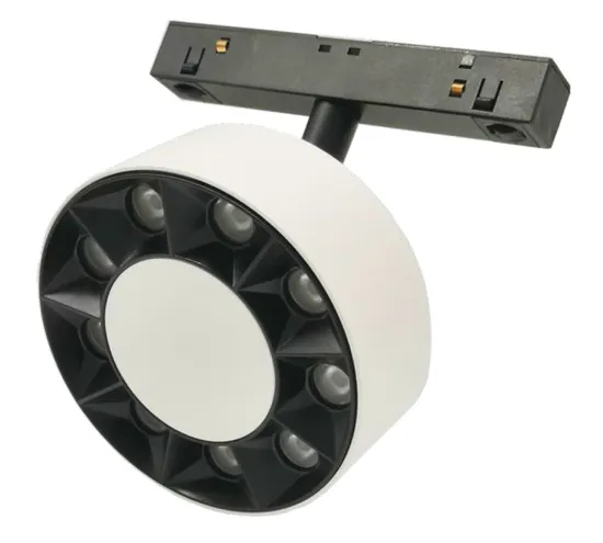 6W 9W Round Spotlight Ceiling Light COB LED Adjustable Angle Magnetic Track Lights