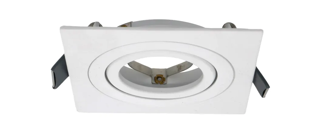 MR16 GU10 LED Halogen Recessed Interior-Lighting Ceiling Light Square Adjustable Spotlight Fixture Downlight