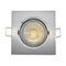 MR16 GU10 LED Halogen Square Downlight Fixture Recessed Ceiling Light Adjustable Spotlight with Aluminum