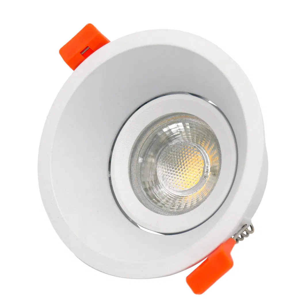 Aluminum MR16 GU10 LED Halogen Trumpet Round Decorative Hotel Commercial Downlight Fixture Recessed Ceiling Light Adjustable Spotlight