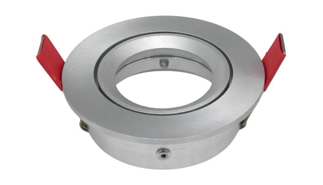Aluminum LED Halogen MR16 GU10 Recessed Ceiling Light Round Hotel Home Commercial Lighting Downlight Frame Adjustable Tilt Spotlight