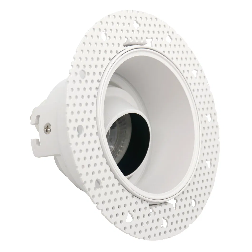 MR16 GU10 LED Halogen Round Trumpet Recessed Downlight Reflector Borderless Spotlight Housing