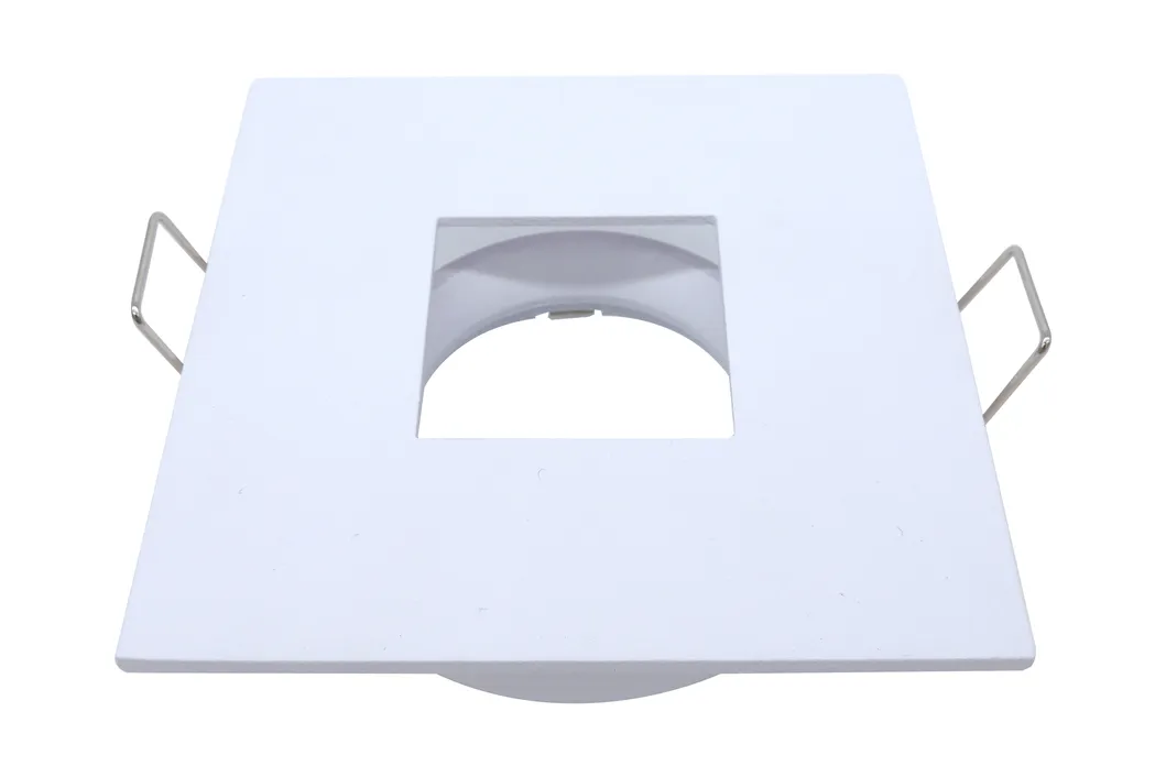 Aluminum MR16 GU10 LED Halogen Square Decorative Interior-Lighting Downlight Fixture Recessed Ceiling Light Adjustable Tilt Spotlight