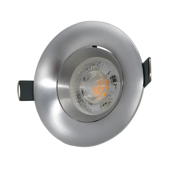 Aluminum LED Light Halogen MR16 GU10 Recessed Ceiling Light Fitting Round Trumpet Commercial Lighting Downlight Fixture Frame Adjustable Tilt Spotlight