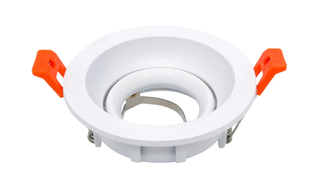 Aluminum MR16 GU10 LED Halogen Trumpet Round Decorative Hotel Home Downlight Fixture Recessed Ceiling Light Adjustable Spotlight
