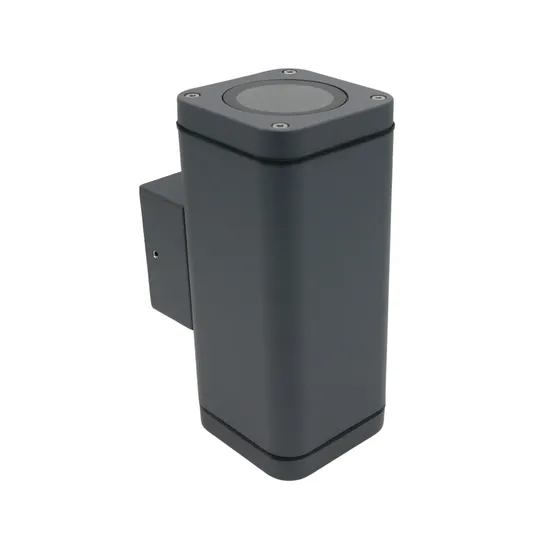 MR16 GU10 LED Halogen Outdoor Square Double-Sided IP65 Garden Wall Lamp