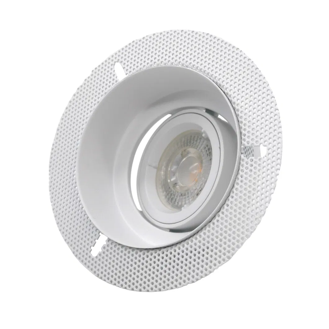 Aluminum MR16 GU10 LED Halogen Ceiling Light Commercial Indoor Lighting Home Recessed Downlight Fixture Adjustable Borderless Embedded Light Spotlight