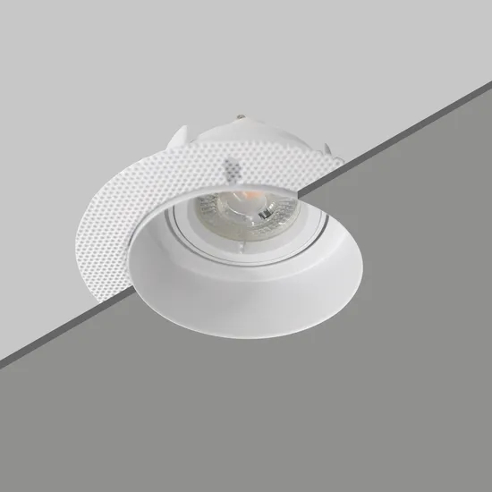 Aluminum MR16 GU10 LED Halogen Ceiling Light Commercial Indoor Lighting Home Recessed Downlight Fixture Adjustable Borderless Embedded Light Spotlight