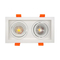 Aluminum MR16 GU10 LED Halogen Recessed Double-Head Adjustable Ceiling Downlight Fixture Spotlight