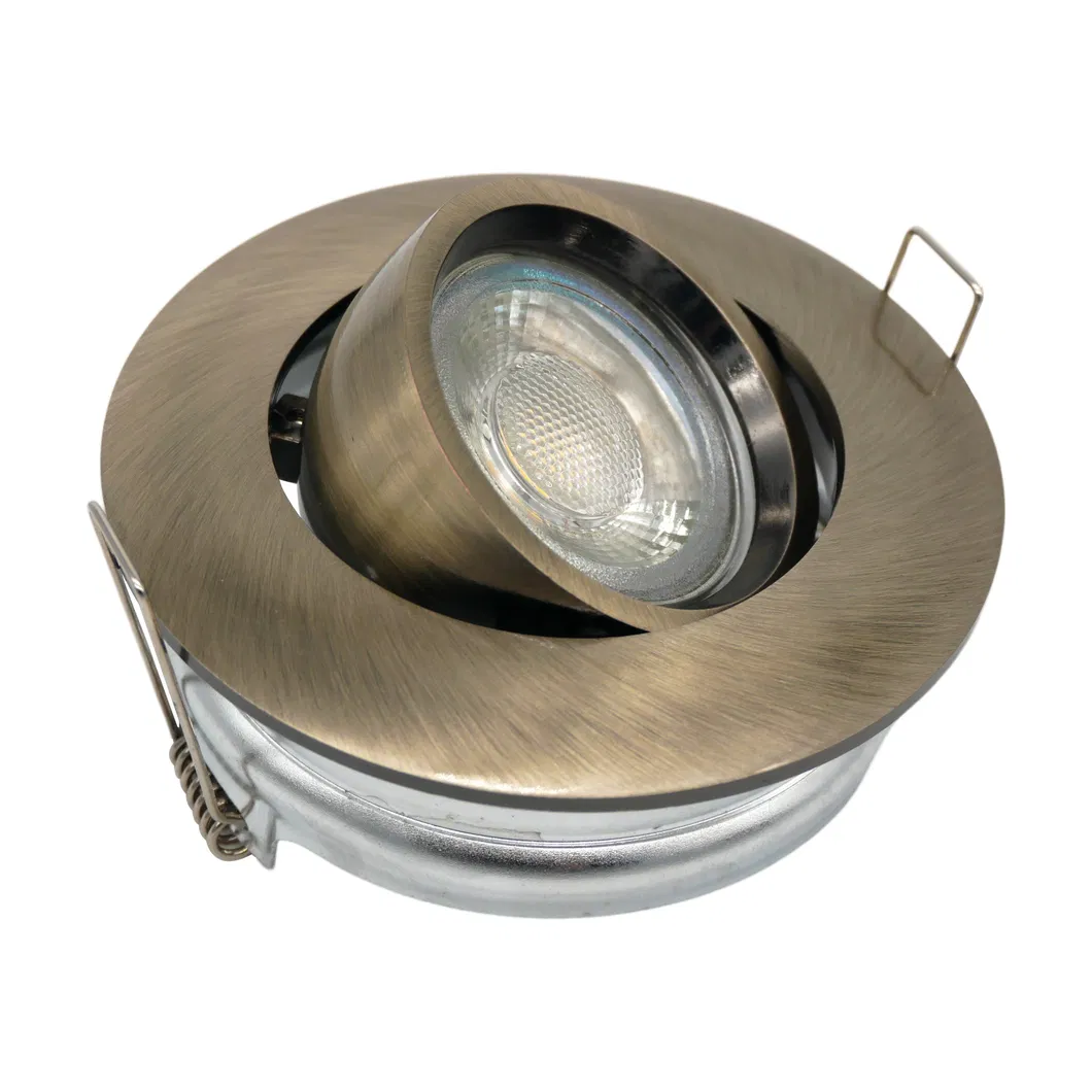 Aluminum MR16 GU10 LED Halogen Recessed Ceiling Light Round Interior-Lighting Downlight Fixture Adjustable Spotlight