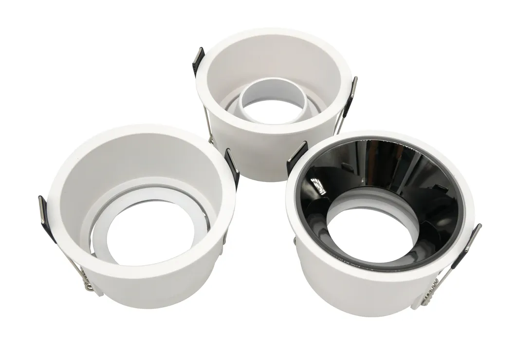 LED Halogen Round Trumpet Recessed MR16 GU10 Interior-Lighting Spotlight Ceiling Light Housing with Aluminum