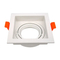 MR16 GU10 LED Halogen Aluminum Square Recessed Ceiling Light Spotlight Adjustable Fixture Downlight Housing