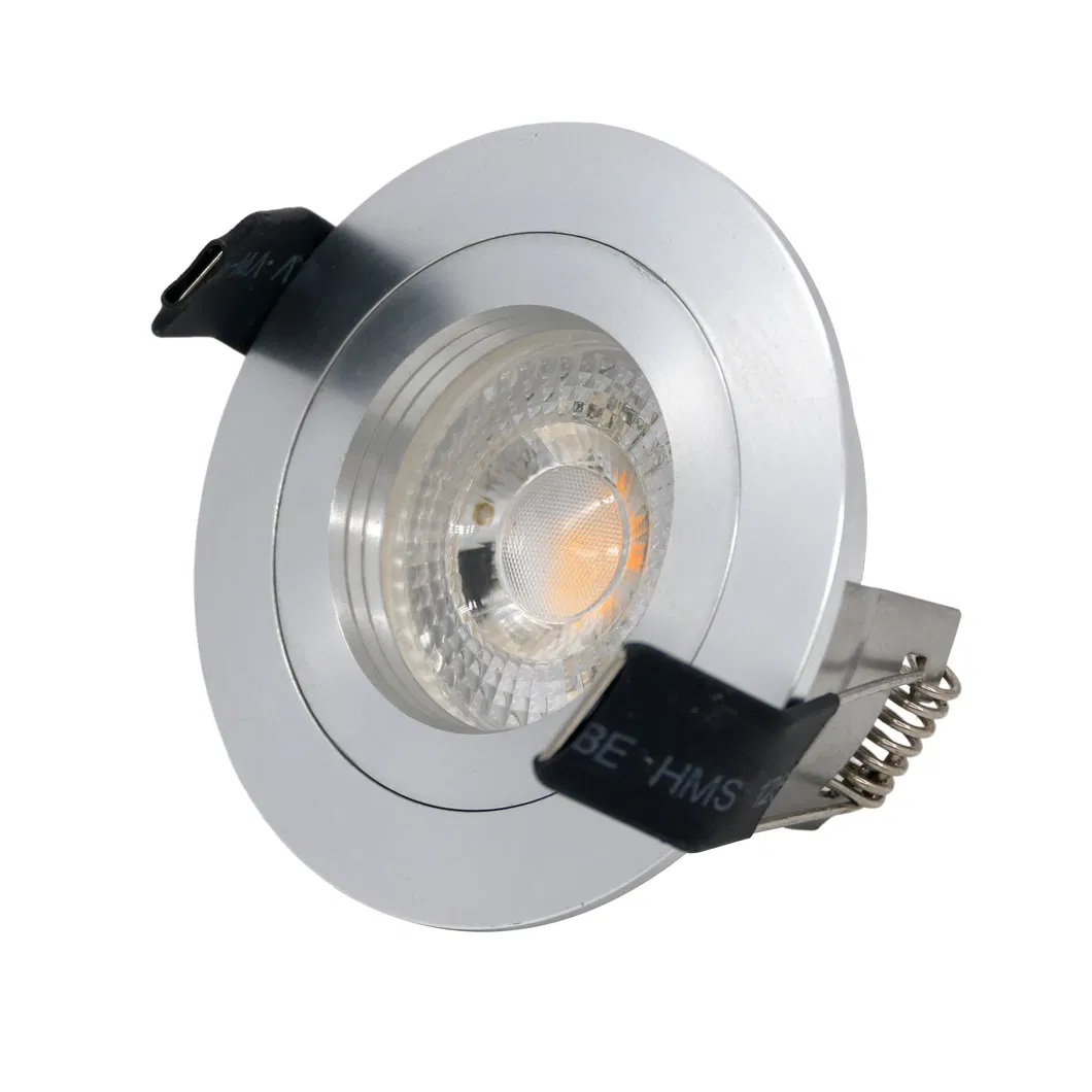 Aluminum MR16 GU10 LED Halogen Recessed Ceiling Light Round Interior-Lighting Downlight Fixture Frames Adjustable Tilt Spotlight