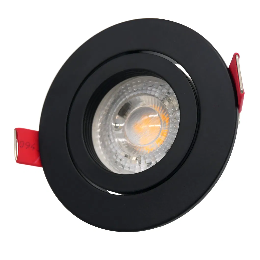 Aluminum MR16 GU10 LED Halogen Recessed Ceiling Light Round Hotel Home Commercial Lighting Downlight Adjustable Tilt Spotlight