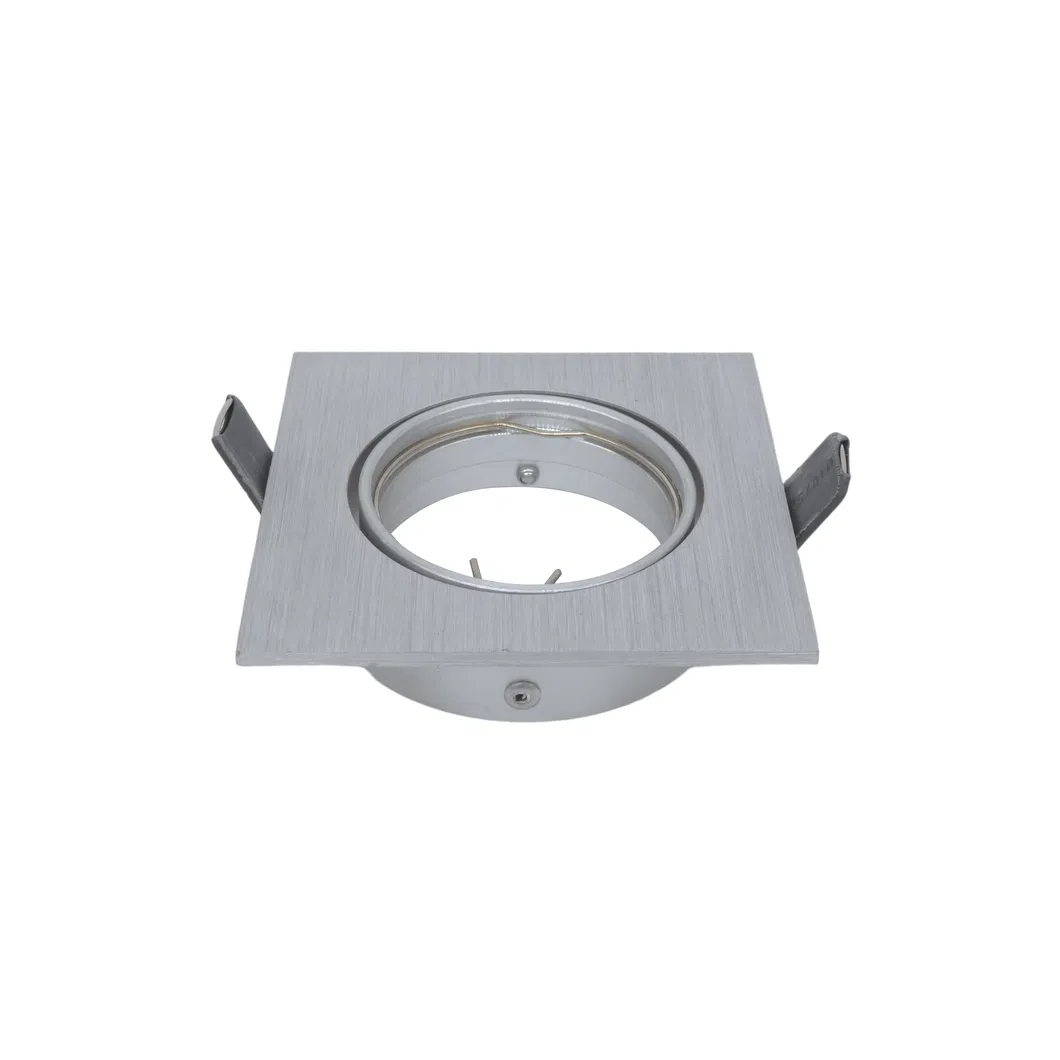 MR16 GU10 Aluminum LED Light Halogen Recessed Ceiling Light Round Hotel Home Lighting Fixture Frame Adjustable Tilt Spotlight Downlight
