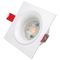 Aluminum MR16 GU10 LED Halogen Recessed Ceiling Light Square Trumpet Interior-Lighting Downlight Fixture Frames Tilt Adjustable Spotlight