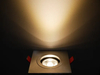 Aluminum MR16 GU10 LED Halogen Spotlight Fixture Recessed Ceiling Light Square Decorative Hotel Home Commercial Lighting Downlight