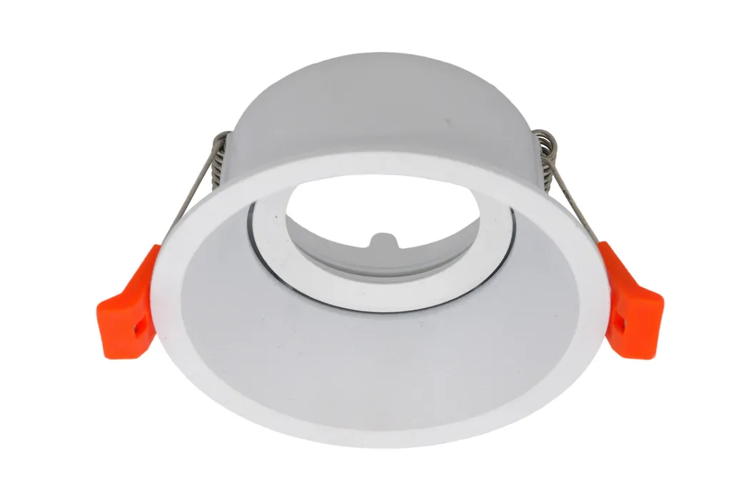 Aluminum LED Halogen Round Trumpet Recessed MR16 GU10 Spotlight Ceiling Light Adjustable Housing