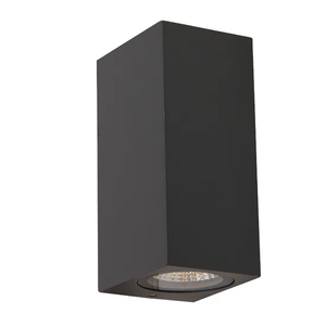 MR16 GU10 LED Halogen Outdoor Square 2-Sided IP65 Garden Wall Lamp