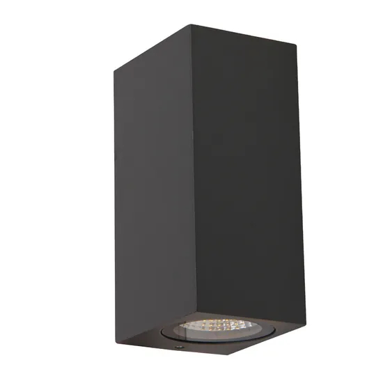 MR16 GU10 LED Halogen Outdoor Square 2-Sided IP65 Garden Wall Lamp