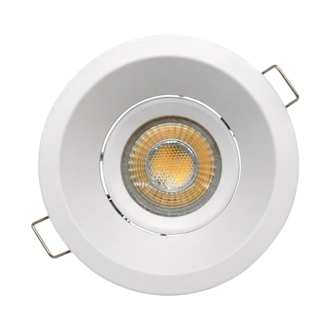 Aluminum MR16 GU10 LED Halogen Trumpet Round Downlight Fixture Recessed Ceiling Light Adjustable Spotlight