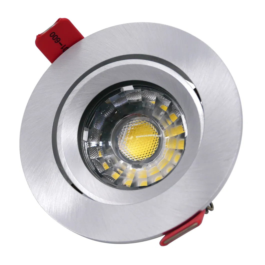 Aluminum LED Halogen MR16 GU10 Recessed Ceiling Light Round Hotel Home Commercial Lighting Downlight Frame Adjustable Tilt Spotlight