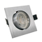 Aluminum LED Halogen MR16 GU10 Recessed Ceiling Light Fitting Square Housing Hotel Home Commercial Lighting Downlight Fixture Frame Adjustable Tilt Spotlight