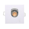 Aluminum MR16 GU10 LED Halogen Square Decorative Hotel Home Commercial Lighting Downlight Fixture Recessed Ceiling Light Adjustable Tilt Oval Spotlight