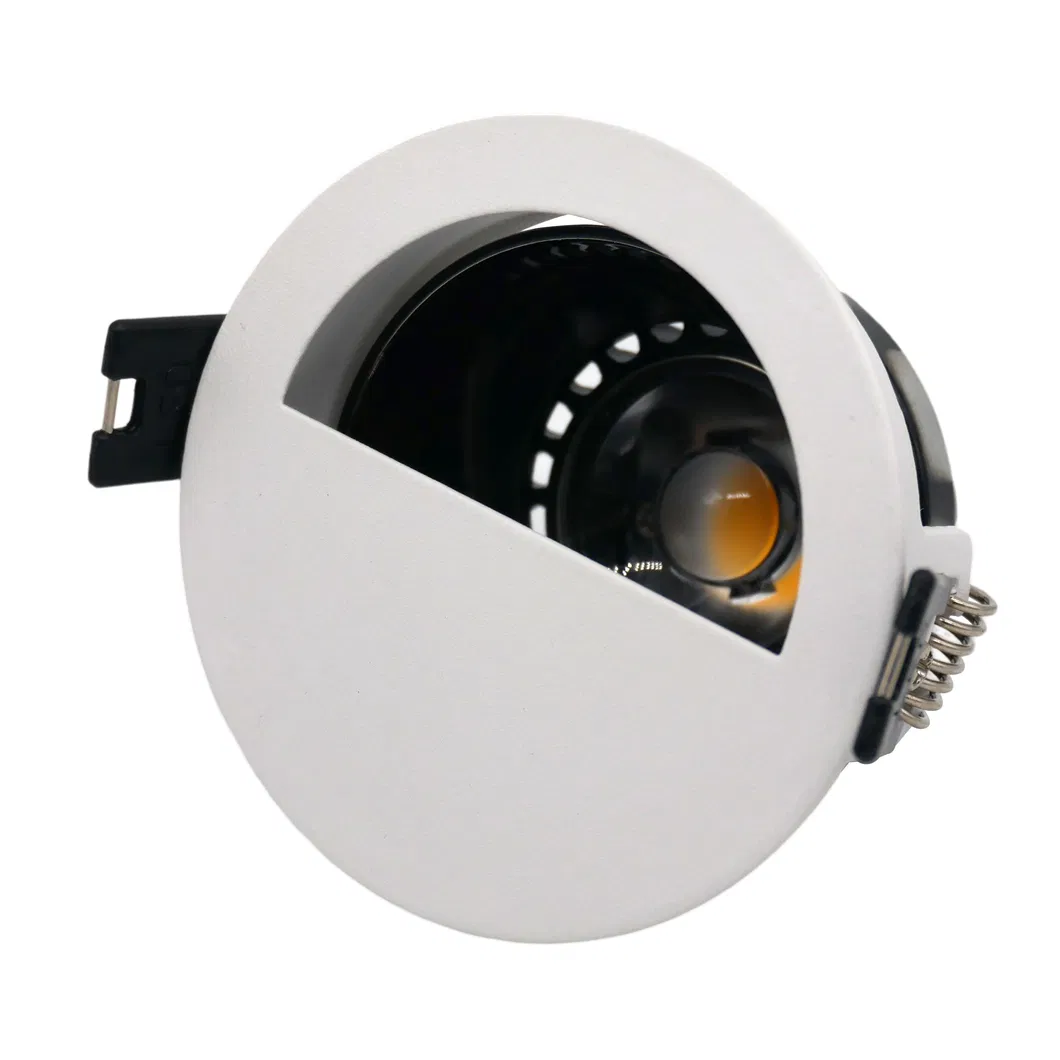 Aluminum MR16 GU10 LED Halogen Round Interior-Lighting Recessed Ceiling Light Adjustable Tilt Semicircle Spotlight