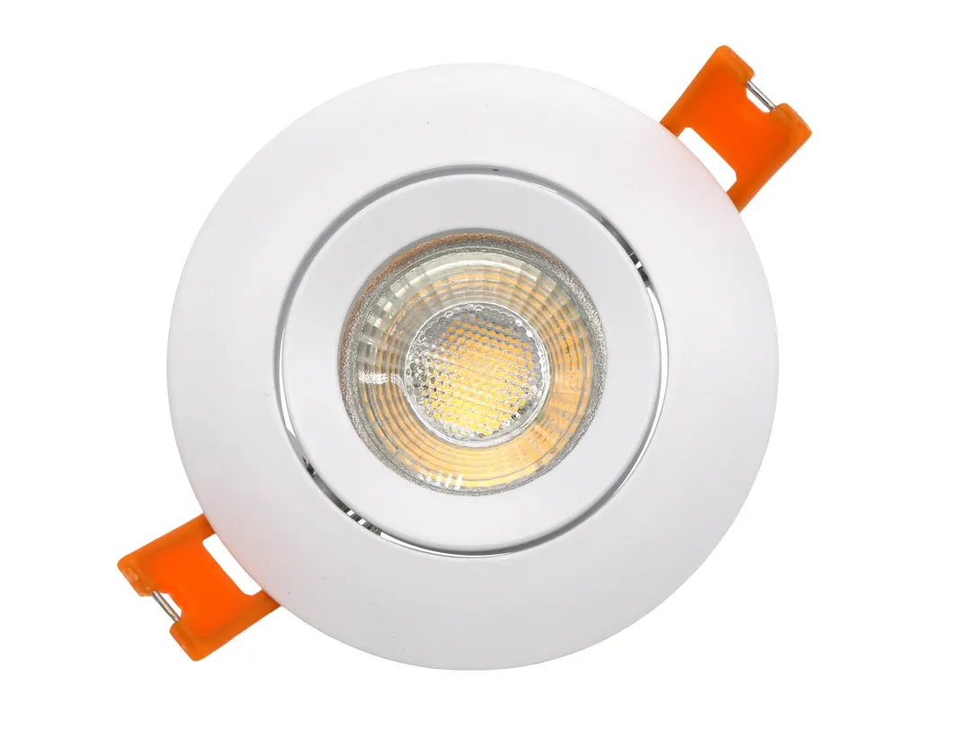 Aluminum MR16 GU10 LED Halogen Round Decorative Hotel Home Commercial Lighting Downlight Fixture Recessed Ceiling Light Adjustable Tilt Spotlight