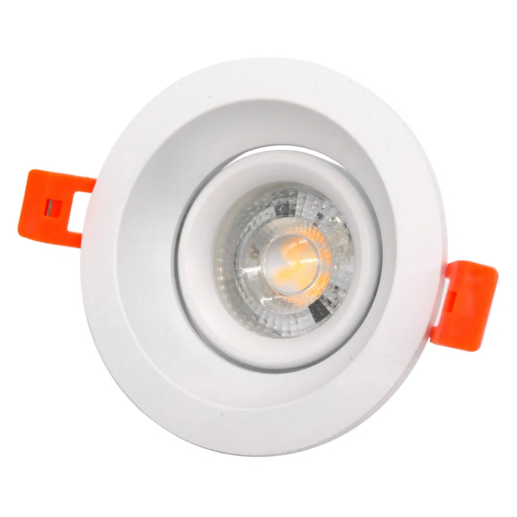 Aluminum MR16 GU10 LED Halogen Trumpet Round Decorative Hotel Home Downlight Fixture Recessed Ceiling Light Adjustable Spotlight