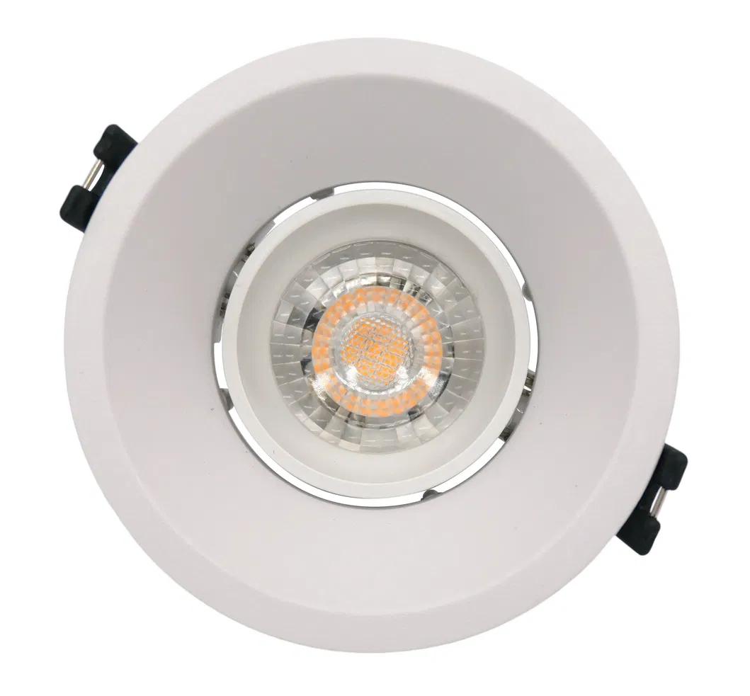 Aluminum MR16 GU10 LED Halogen Trumpet Round Decorative Hotel Home Commercial Downlight Fixture Recessed Ceiling Light Adjustable Spotlight