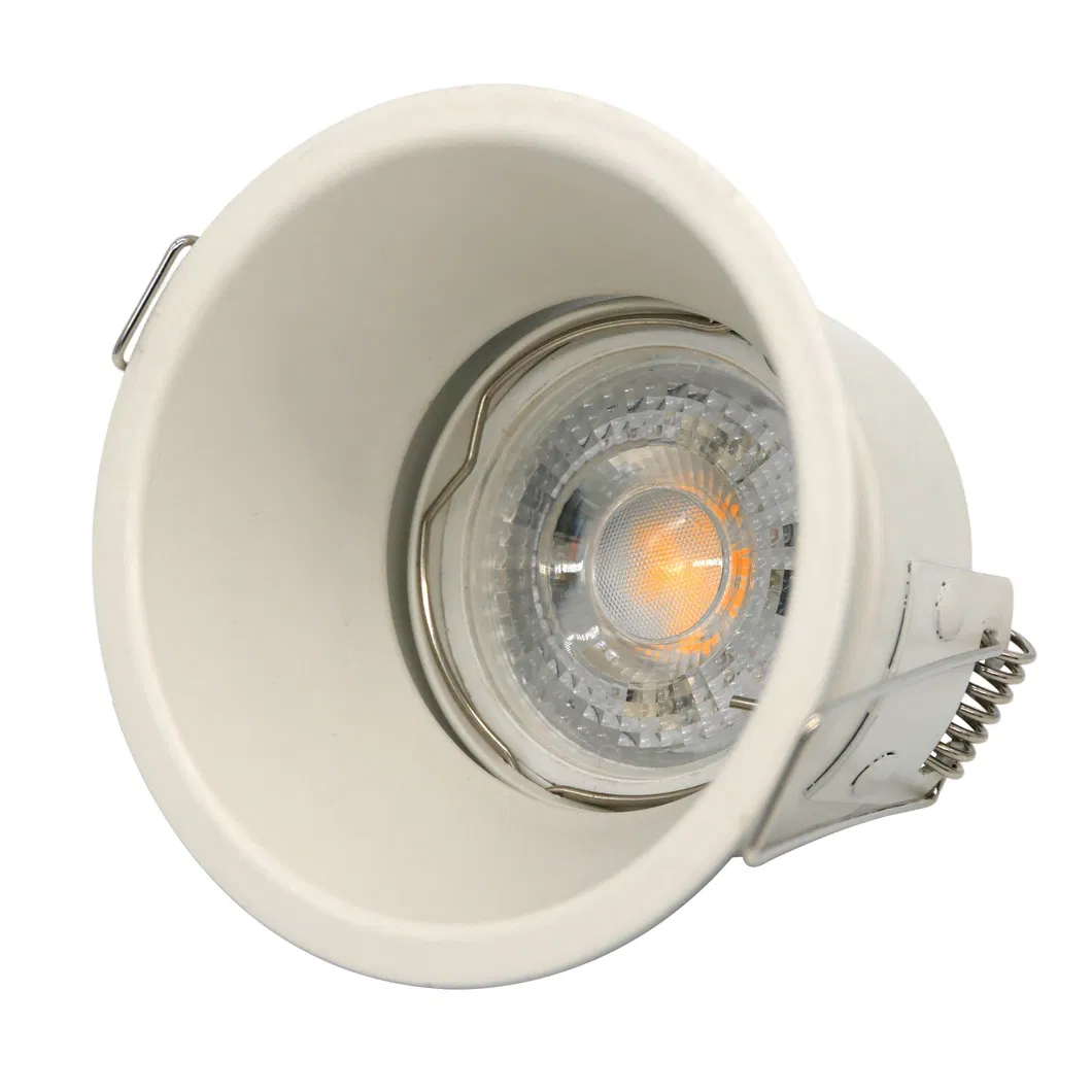 Aluminum LED Light Halogen MR16 GU10 Recessed Ceiling Light Fitting Round Hotel Home Commercial Lighting Downlight Fixture Frame Adjustable Tilt Spotlight