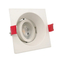 MR16 GU10 Aluminum LED Halogen Recessed Ceiling Light Fitting Square Hotel Home Lighting Downlight Fixture Frame Adjustable Tilt Spotlight