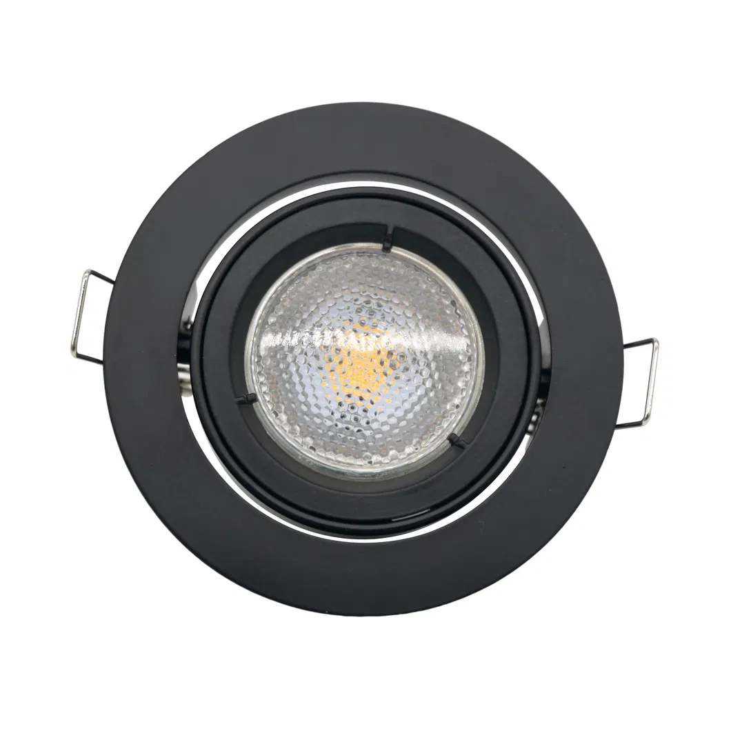 Aluminum MR16 GU10 LED Halogen Ceiling Light Commercial Indoor Lighting Home Shop Recessed Downlight Fixture Adjustable Tilt Spotlight
