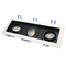 Aluminum MR16 GU10 LED Halogen Recessed Ceiling Light Indoor Home Commercial Lighting Adjustable 3-Head Downlight Fixture Spotlight