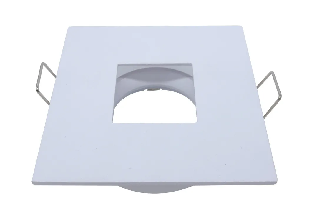 Aluminum MR16 GU10 LED Light Halogen Interior-Lighting Square Trumpet Recessed Aisle Spotlight Downlight Housing