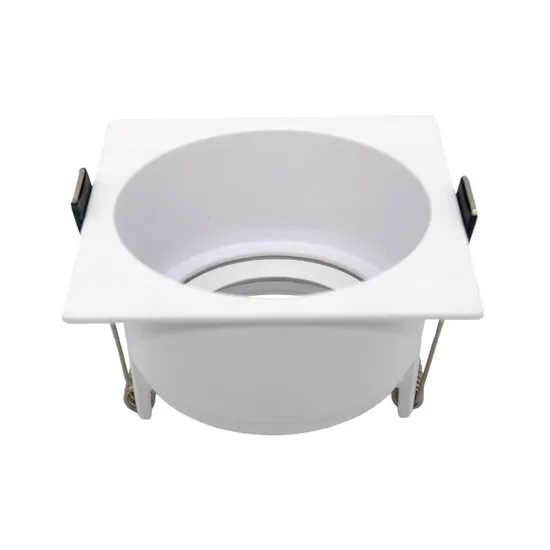 LED Light Halogen Square Trumpet Recessed MR16 GU10 Spotlight Interior-Lighting Ceiling Light Housing with Aluminum