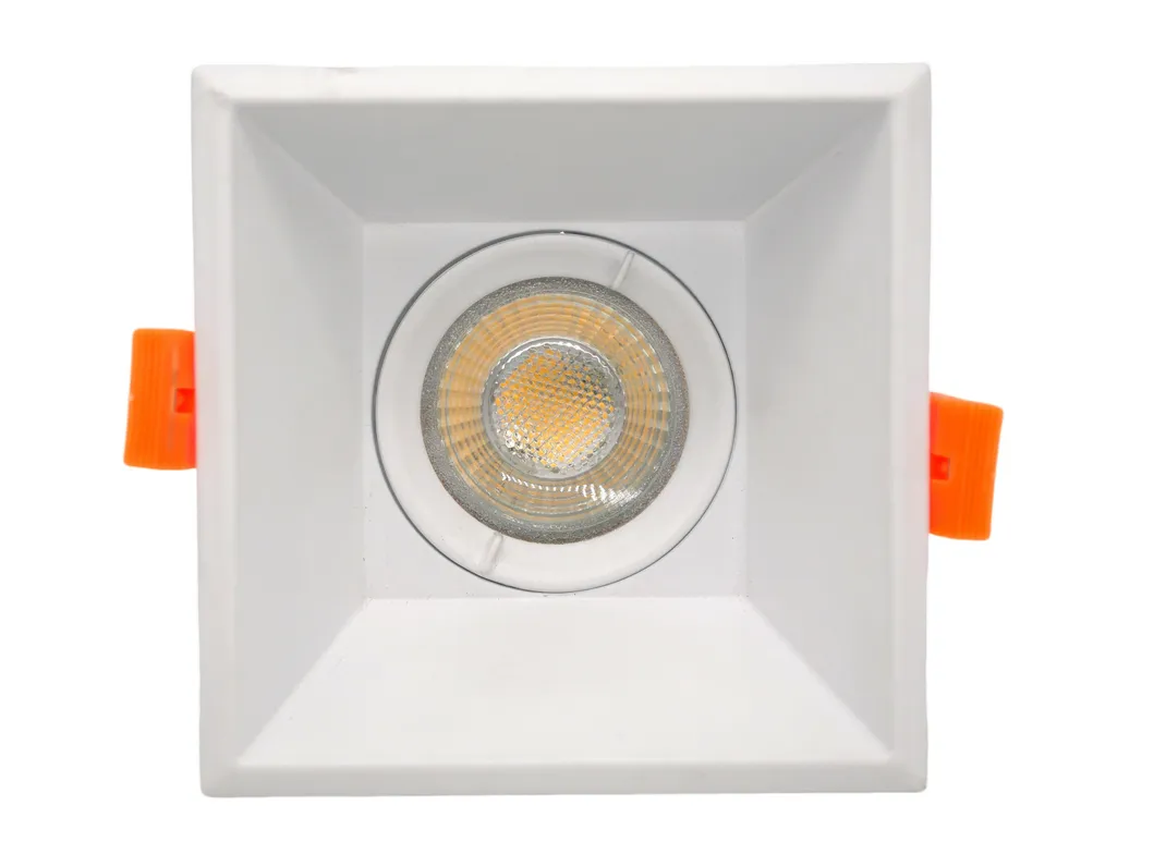 Aluminum MR16 GU10 LED Halogen Square Recessed Home Commercial Ceiling Light Downlight Fixture