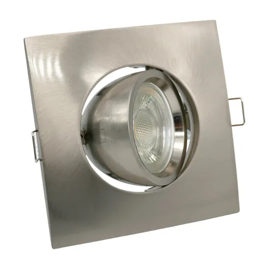 Aluminum MR16 GU10 LED Light Halogen Recessed Ceiling Light Square Hotel Home Commercial Lighting Downlight Fixture Adjustable Spotlight