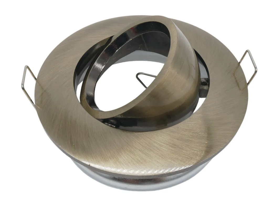 Aluminum MR16 GU10 LED Halogen Recessed Ceiling Light Round Interior-Lighting Downlight Fixture Adjustable Spotlight