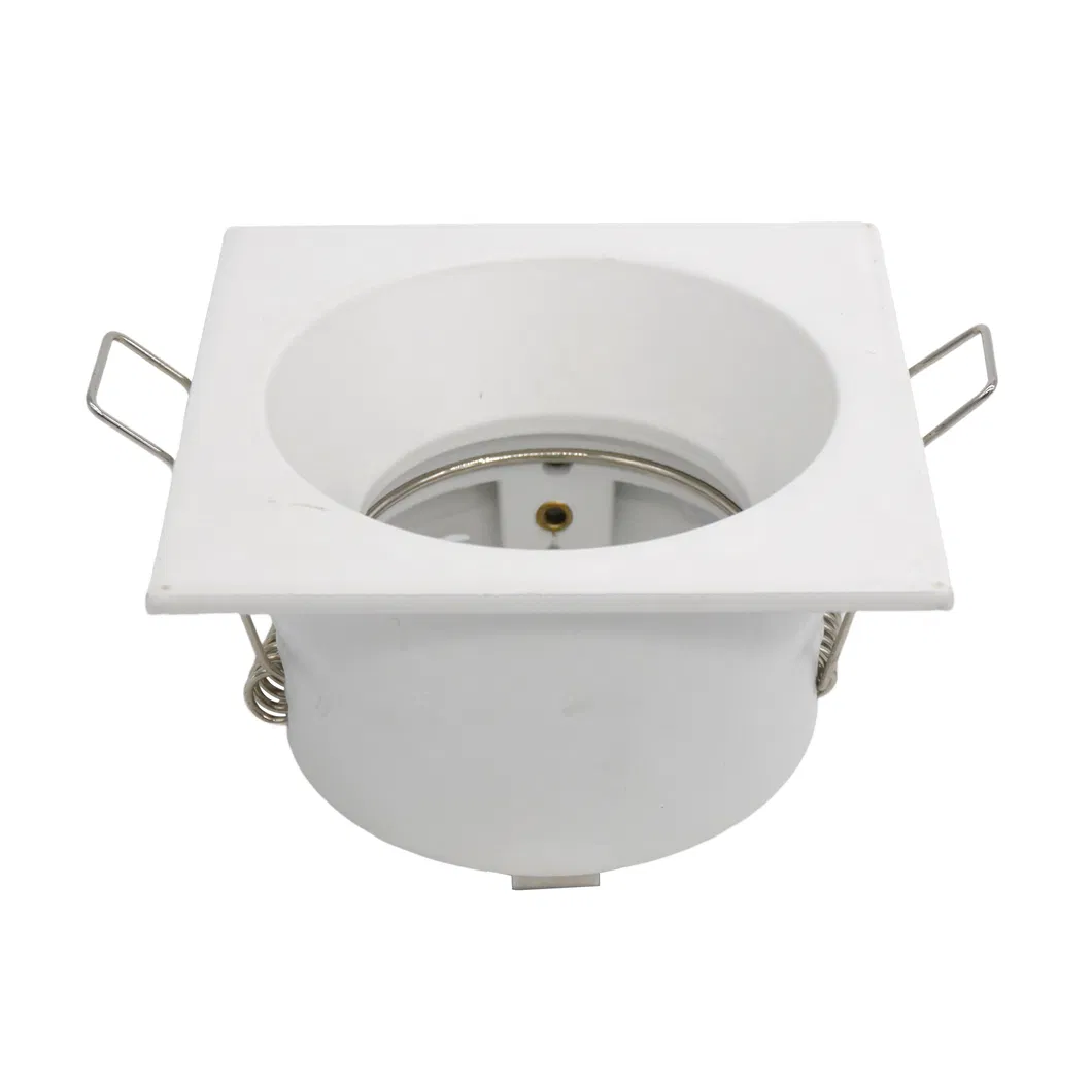 Aluminum MR16 GU10 LED Halogen Square Spotlight Fixture Recessed Downlight