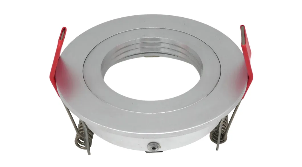 Aluminum MR16 GU10 LED Halogen Recessed Ceiling Light Round Interior-Lighting Downlight Fixture Frames Adjustable Tilt Spotlight