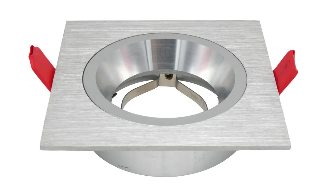 Aluminum MR16 GU10 LED Halogen Recessed Interior-Lighting Ceiling Light Square Hotel Home Commercial Lighting Spotlight Fixture Downlight