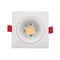 Aluminum MR16 GU10 LED Halogen Recessed Ceiling Light Square Trumpet Interior-Lighting Downlight Fixture Frames Tilt Adjustable Spotlight