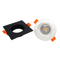 Aluminum LED Light Halogen Recessed MR16 GU10 Spotlight Square Downlight Housing