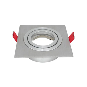Aluminum MR16 GU10 LED Halogen Recessed Square Adjustable Spotlight Decorative Hotel Downlight Ceiling Light