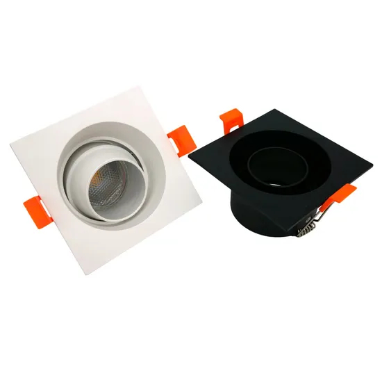 MR16 GU10 Aluminum LED Light Halogen Square Trumpet Recessed Interior-Lighting Housing Decorative Spotlight Ceiling Light Downlight