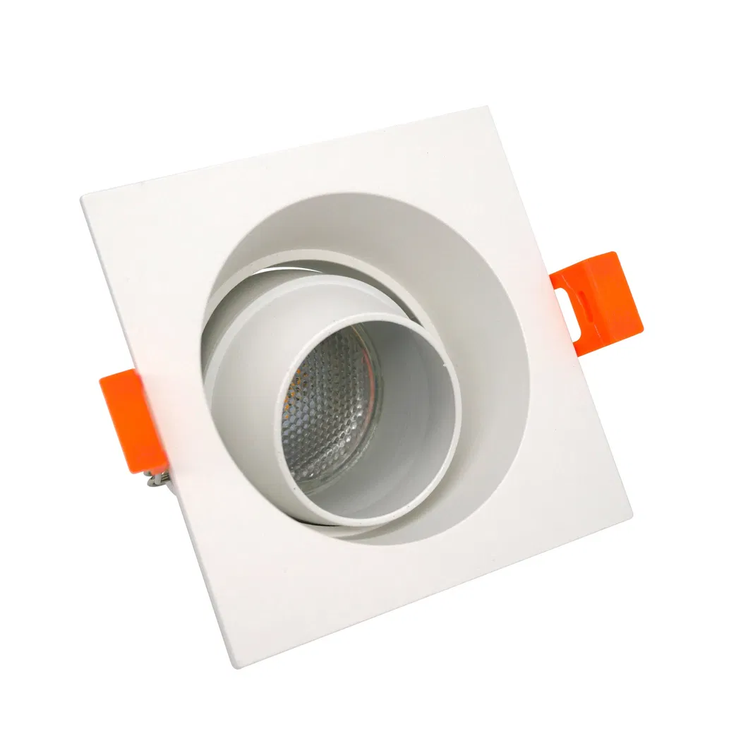 MR16 GU10 Aluminum LED Light Halogen Square Trumpet Recessed Interior-Lighting Housing Decorative Spotlight Ceiling Light Downlight