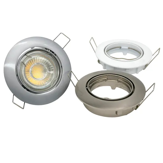 Aluminum MR16 GU10 LED Halogen Round Downlight Fixture Recessed Ceiling Light Adjustable Spotlight